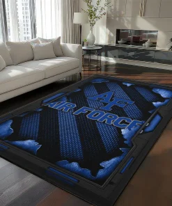Air Force Falcons Rug - Torn Mesh Blue
