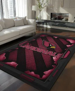 Arizona Cardinals Rug - Torn Mesh Red