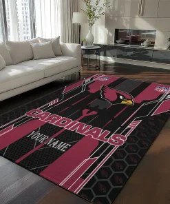 Arizona Cardinals Rug - Customized Football Laces Red