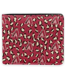 Arizona Diamondbacks Wallet - Leopard Texture Red