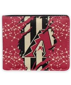 Arizona Diamondbacks Wallet - Torn Stripe Chaos Red Black