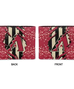 Alternative view of Arizona Diamondbacks Wallet - Torn Stripe Chaos Red Black