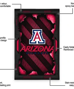 Alternative view of Arizona Wildcats Rug - Torn Mesh Red