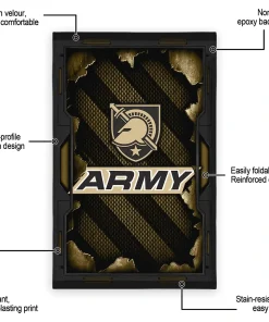 Alternative view of Army Black Knights Rug - Torn Mesh Gold