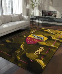 AS Roma Rug - Cracked Surface Design Red
