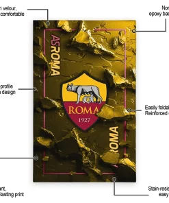 Alternative view of AS Roma Rug - Cracked Surface Design Red