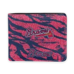 Atlanta Braves Wallet - Abstract Stripes Navy