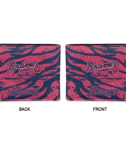 Alternative view of Atlanta Braves Wallet - Abstract Stripes Navy