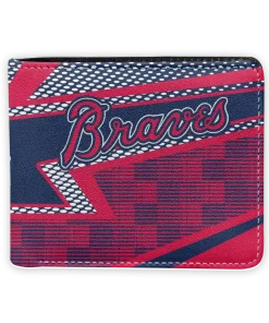 Atlanta Braves Wallet - Arrow Mesh Navy