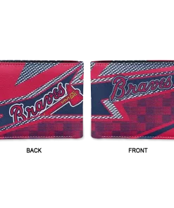 Alternative view of Atlanta Braves Wallet - Arrow Mesh Navy