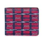 Atlanta Braves Wallet - Block Pattern Crocs Red