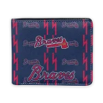 Atlanta Braves Wallet - Bolt Rows Navy