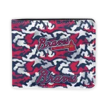 Atlanta Braves Wallet - Camouflage Patches Navy White