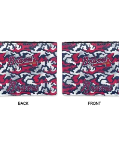 Alternative view of Atlanta Braves Wallet - Camouflage Patches Navy White