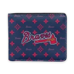 Atlanta Braves Wallet - Iconic Monogram Bloom Navy