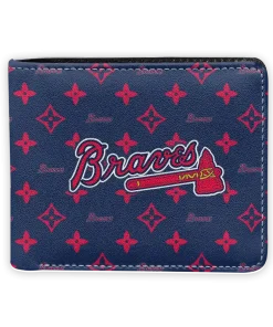 Atlanta Braves Wallet - Iconic Monogram Bloom Navy