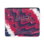 Atlanta Braves Wallet - Personalized Team Emblem Navy Red