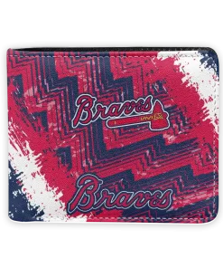 Atlanta Braves Wallet - Personalized Team Emblem Navy Red