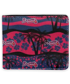 Atlanta Braves Wallet - Palm Paradise Red Black