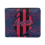 Atlanta Braves Wallet - Torn Stripe Chaos Navy Red