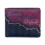 Atlanta Braves Wallet - Tribal Fade Fusion Navy Red