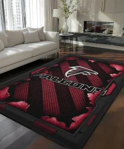 Atlanta Falcons Rug - Torn Mesh Red