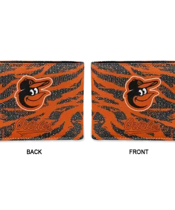 Alternative view of Baltimore Orioles Wallet - Abstract Stripes Orange