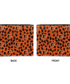 Alternative view of Baltimore Orioles Wallet - Leopard Texture Orange