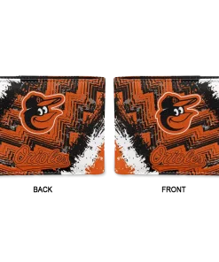 Alternative view of Baltimore Orioles Wallet - Customized Minimalist Logo Orange White