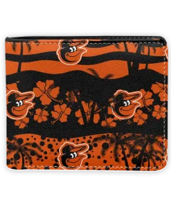 Baltimore Orioles Wallet - Palm Paradise Orange Black