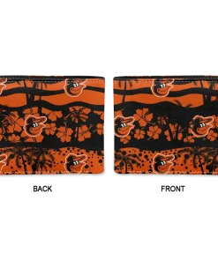 Alternative view of Baltimore Orioles Wallet - Palm Paradise Orange Black