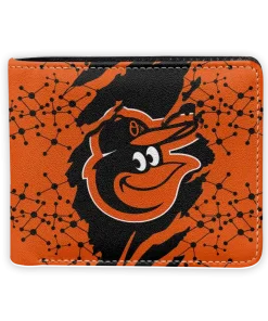 Baltimore Orioles Wallet - Torn Stripe Chaos Orange Black