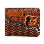 Baltimore Orioles Wallet - Tribal Fade Fusion Orange Black