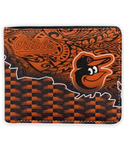 Baltimore Orioles Wallet - Tribal Fade Fusion Orange Black