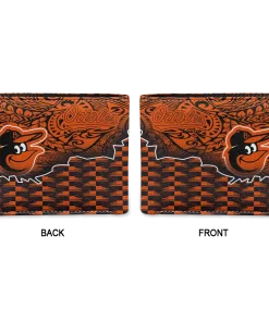 Alternative view of Baltimore Orioles Wallet - Tribal Fade Fusion Orange Black