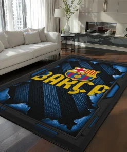 Barcelona Rug - Torn Mesh Blue