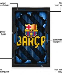 Alternative view of Barcelona Rug - Torn Mesh Blue