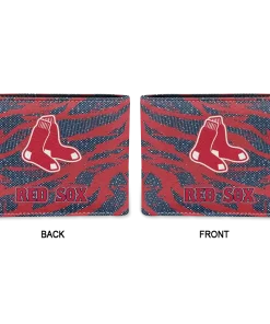 Alternative view of Boston Red Sox Wallet - Abstract Stripes Red