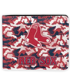 Boston Red Sox Wallet - Camouflage Patches Red White