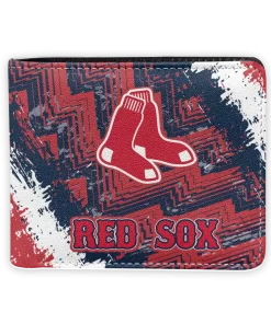 Boston Red Sox Wallet - Custom Engraved Name Red White