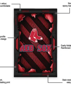 Alternative view of Boston Red Sox Rug - Torn Mesh Red