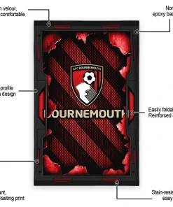 Alternative view of Bournemouth Rug - Torn Mesh Red