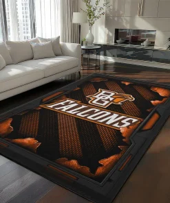 Bowling Green Falcons Rug - Torn Mesh Orange