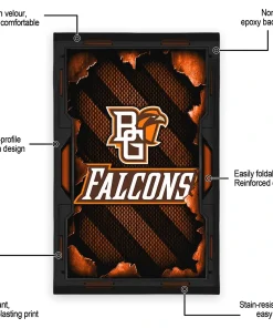 Alternative view of Bowling Green Falcons Rug - Torn Mesh Orange