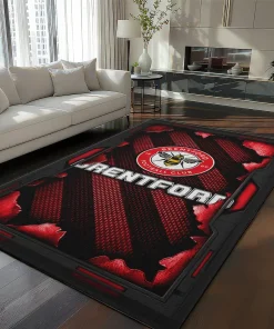 Brentford Rug - Torn Mesh Red