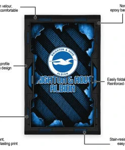 Alternative view of Brighton & Hove Albion Rug - Torn Mesh Blue