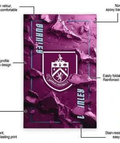 Alternative view of Burnley Rug - Cracked Surface Design Burgundy