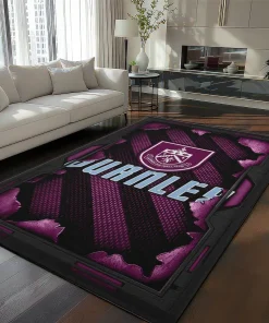 Burnley Rug - Torn Mesh Burgundy