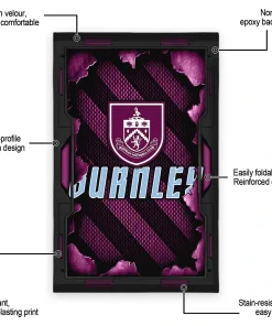 Alternative view of Burnley Rug - Torn Mesh Burgundy