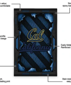 Alternative view of California Golden Bears Rug - Torn Mesh Blue